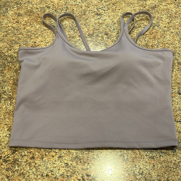 Lily&Lottie Womens Shapewear Bra Lilac Size XL Sports Bra/Tank Rounded Neckline - Picture 5 of 6